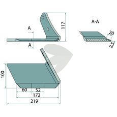 Wing Cutter Right C-Mix - 78708826