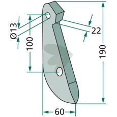 Seed cutter Amazone and others 956971, 954581