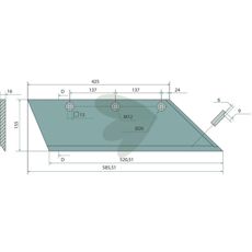 Cutter Left 20" - 3352035