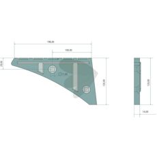 Landside wedge left - 3401901