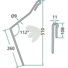 Long behind Harrow Pin