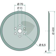 Disc   400 mm