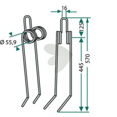 After-harrow pin Gaspardo - G18904710R