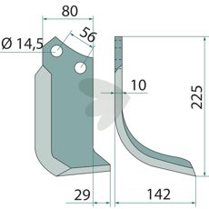 Milling knife Left - R17820870R