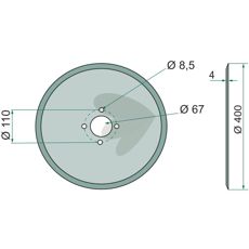 Disc  400 mm