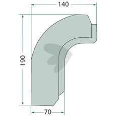 Blade wedge 140X190mm 819715
