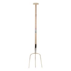 Hay fork 3-prong with crutch