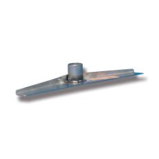 Manure scraper stainless 350 mm straight