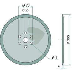 Disc 350x3,5 mm