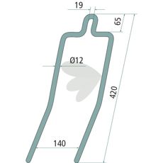 Harrow pin - P17725