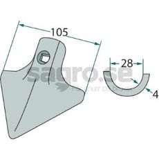 Chopping Cutter Thickness = 4 - 101000644