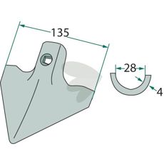Chopping Cutter Thickness = 3 - 101019785