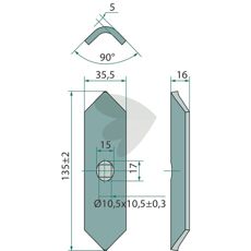 Blade Amazone and more. 130x33x5mm