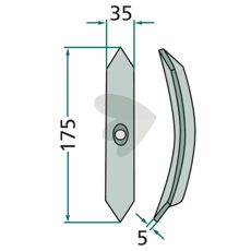 Blade 175x35x5