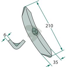 Blade 35X210mm 400523