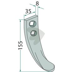 Knife Fiona, Nordsten, Step 155X35mm 10400