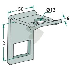 Bracket For Frame 50X50