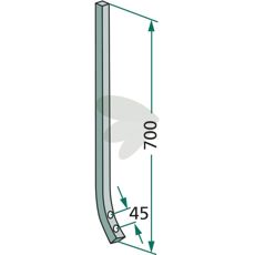 Pin 30x30mm length 700mm hole spacing 45mm