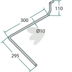 After harrow pin Amazone scraper 300mm