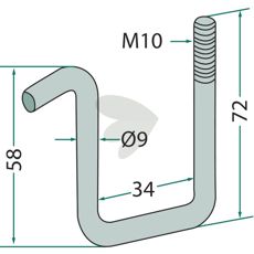 Bracket for frame 30 x 30 mm