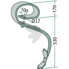 Blade spring pin "Vibroflex, Type VF