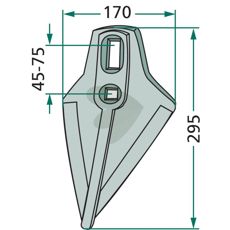 Blade Hardmetal Coating 170X295mm 78705585