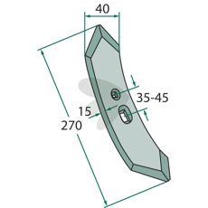 Blade for ZK cultivator
