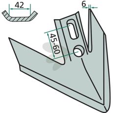 Goosefoot blade Working width = 240