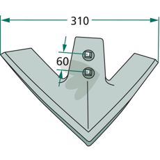 Duckfoot blade Rolled - 629927