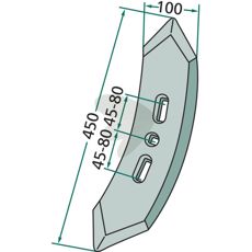 Pre-cut Radius = 300, 450x12
