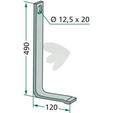 Reinforcement spring loose, 40x10mm