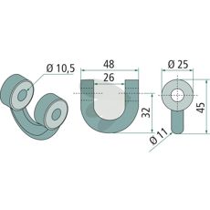 Shackle Mhling 48mm