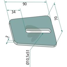 Scraper plate mazone and others 957147