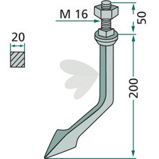 Harrow pin