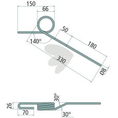 After-harrow pin Rabe, Sulky - SUL980993