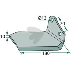 Wing Cutter "Delta Flex 180mm hole 13mm 7204027031