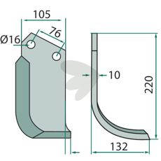 Milling knife Right - 52359610