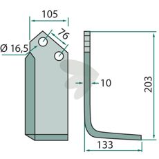 Angle knife Right - 52359010