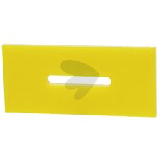 Plastic Scraper 165x75 mm, hole 80x11 mm