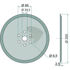 Seed Disc  350 mm