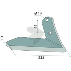 Wing Share Cultimer 235mm hole 14mm H2212511