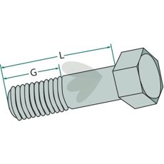 Screw M16 x 1,5 x 47mm 12.9