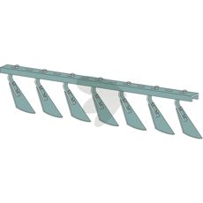 Inner and outer flange for square axles 26 x 26 mm