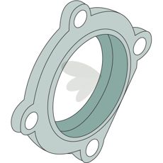 Lock without seal for square axles 26X26