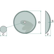 Plate smooth - 406933