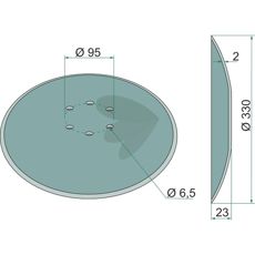 Plate Smooth,  330 X 2 Mm