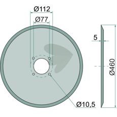 Disk Cutter Hole 112 mm