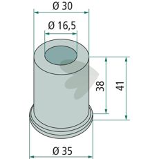 Bushing Breviglieri 35mm 30mm 16.5mm