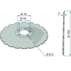 Seed disc Kverneland / Accord and others 821839