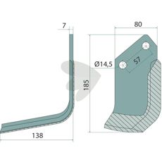 Milling Knife Left - 422513